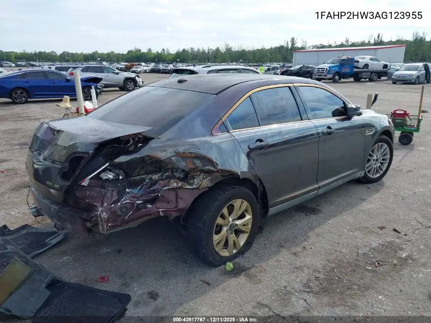 1FAHP2HW3AG123955 2010 Ford Taurus Sel