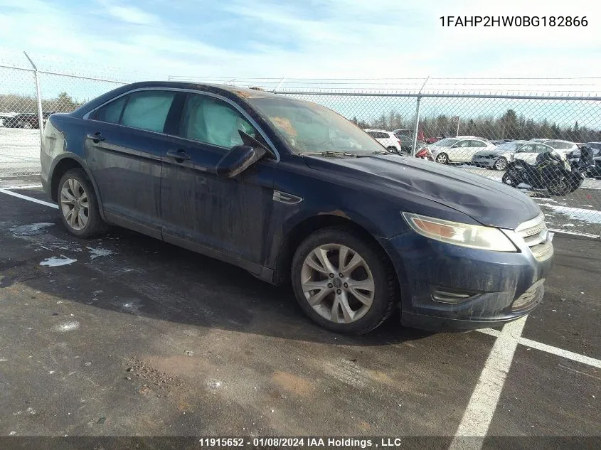 1FAHP2HW0BG182866 2011 Ford Taurus Sel