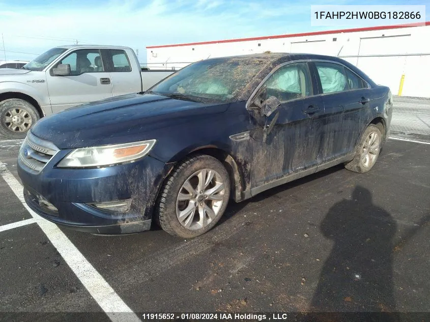 1FAHP2HW0BG182866 2011 Ford Taurus Sel