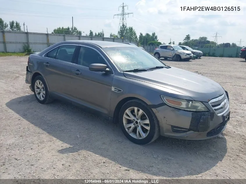 2011 Ford Taurus Sel VIN: 1FAHP2EW4BG126515 Lot: 12054945