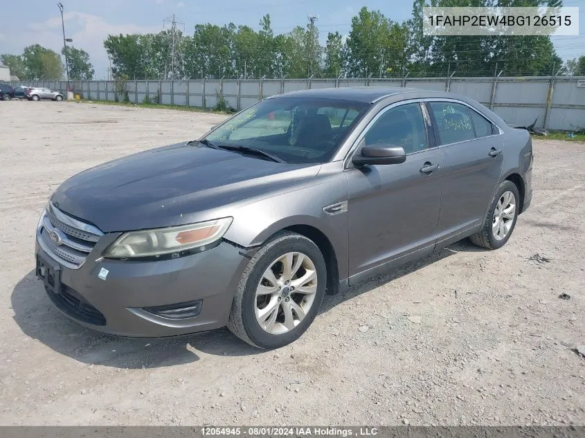 1FAHP2EW4BG126515 2011 Ford Taurus Sel