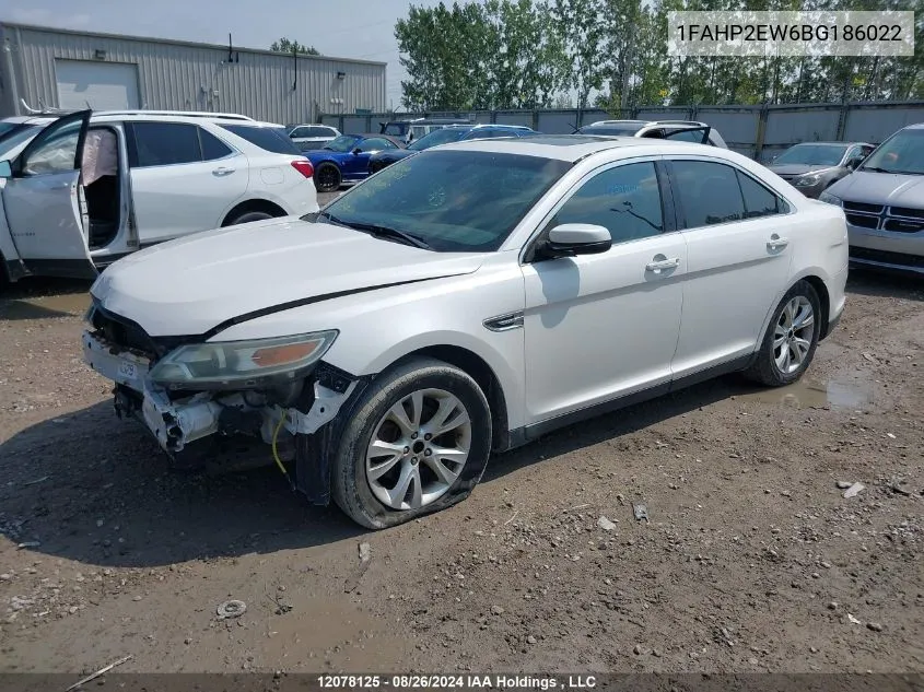 2011 Ford Taurus Sel VIN: 1FAHP2EW6BG186022 Lot: 12078125