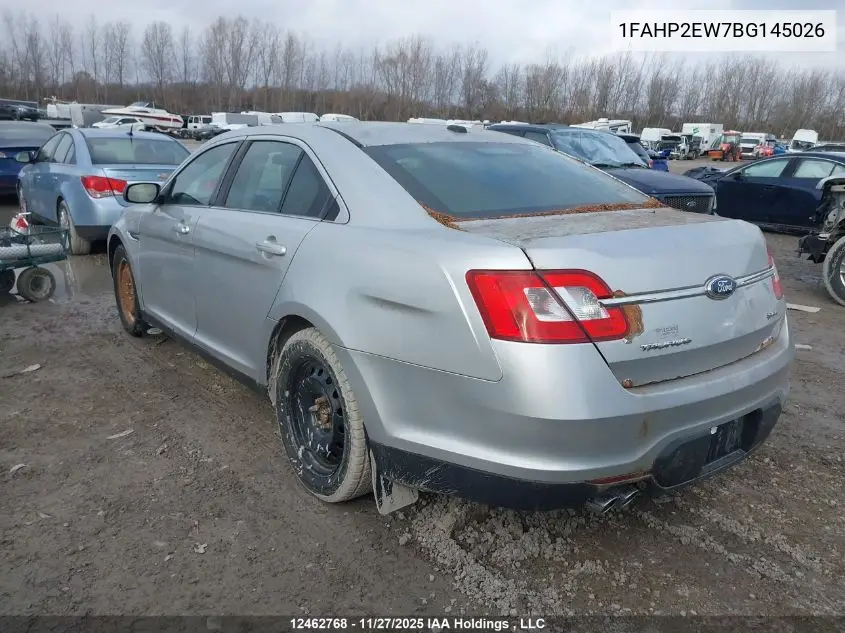 1FAHP2EW7BG145026 2011 Ford Taurus Sel