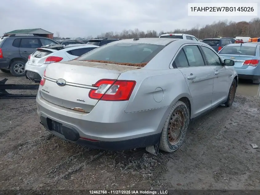 1FAHP2EW7BG145026 2011 Ford Taurus Sel
