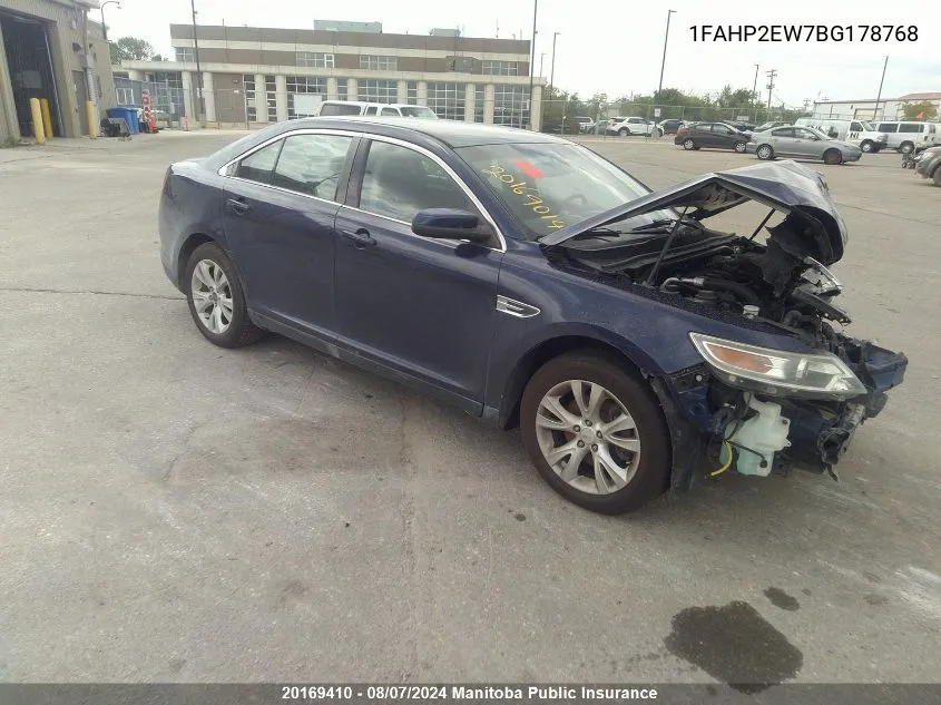 1FAHP2EW7BG178768 2011 Ford Taurus Sel