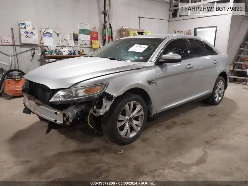 2011 Ford Taurus Sel VIN: 1FAHP2HW1BG179829 Lot: 39377298