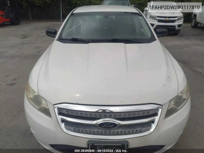 1FAHP2DW3BG117810 2011 Ford Taurus Se