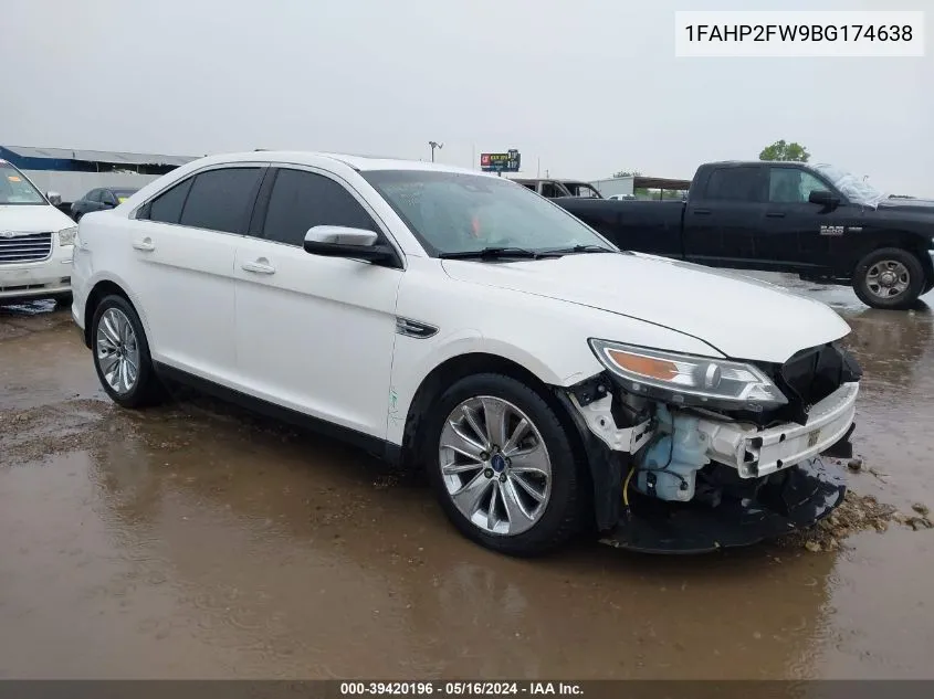 2011 Ford Taurus Limited VIN: 1FAHP2FW9BG174638 Lot: 39420196