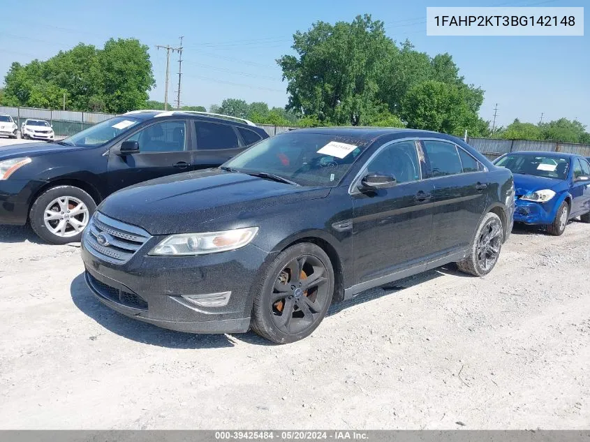 2011 Ford Taurus Sho VIN: 1FAHP2KT3BG142148 Lot: 39425484