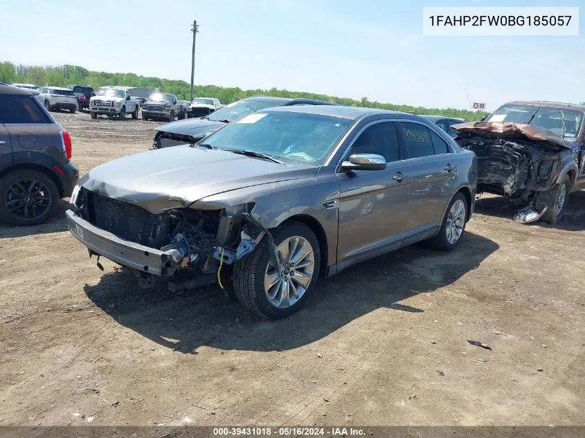 2011 Ford Taurus Limited VIN: 1FAHP2FW0BG185057 Lot: 39431018