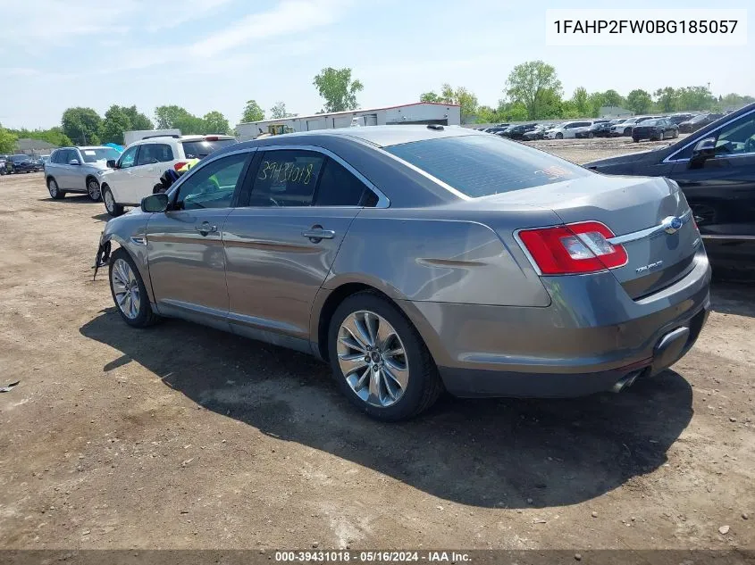 2011 Ford Taurus Limited VIN: 1FAHP2FW0BG185057 Lot: 39431018