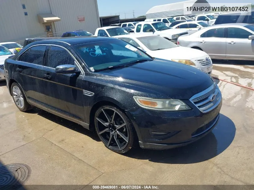 1FAHP2FW1BG107452 2011 Ford Taurus Limited