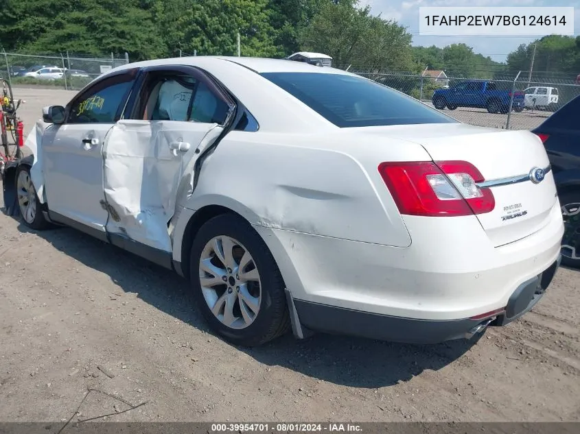 2011 Ford Taurus Sel VIN: 1FAHP2EW7BG124614 Lot: 39954701