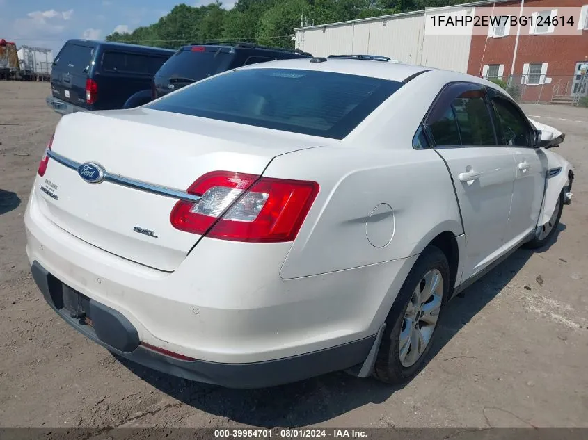 2011 Ford Taurus Sel VIN: 1FAHP2EW7BG124614 Lot: 39954701