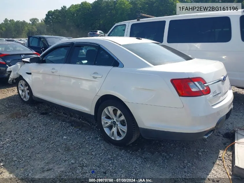 2011 Ford Taurus Sel VIN: 1FAHP2EW2BG161196 Lot: 39970750