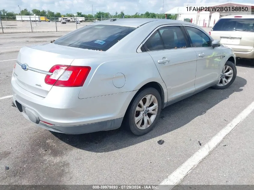 2011 Ford Taurus Sel VIN: 1FAHP2EW2BG158850 Lot: 39979893