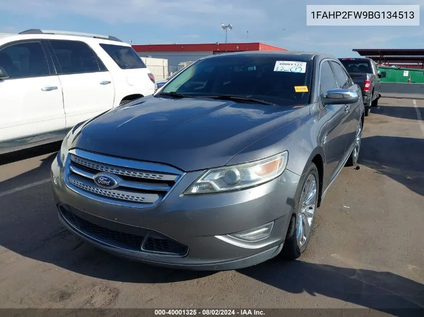 2011 Ford Taurus Limited VIN: 1FAHP2FW9BG134513 Lot: 40001325