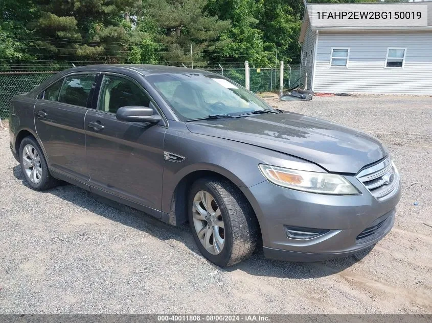 2011 Ford Taurus Sel VIN: 1FAHP2EW2BG150019 Lot: 40011808