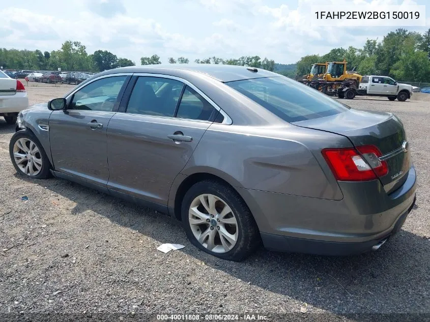 2011 Ford Taurus Sel VIN: 1FAHP2EW2BG150019 Lot: 40011808