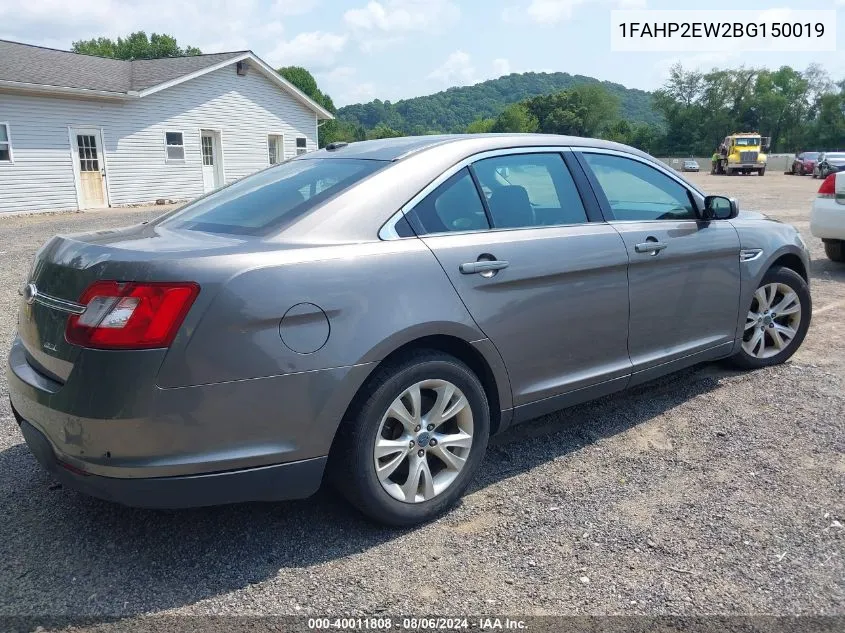 2011 Ford Taurus Sel VIN: 1FAHP2EW2BG150019 Lot: 40011808