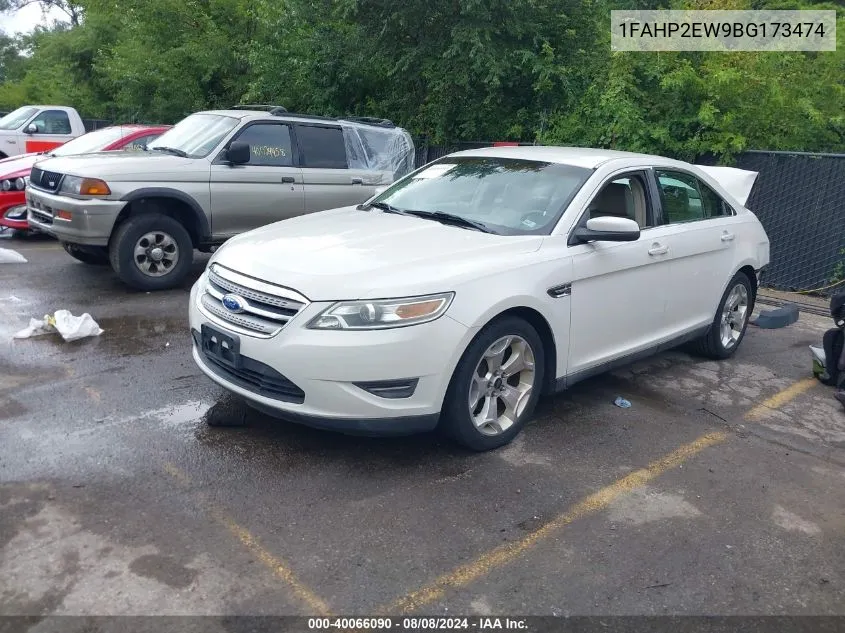 2011 Ford Taurus Sel VIN: 1FAHP2EW9BG173474 Lot: 40066090