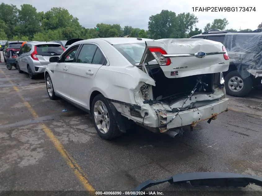 2011 Ford Taurus Sel VIN: 1FAHP2EW9BG173474 Lot: 40066090