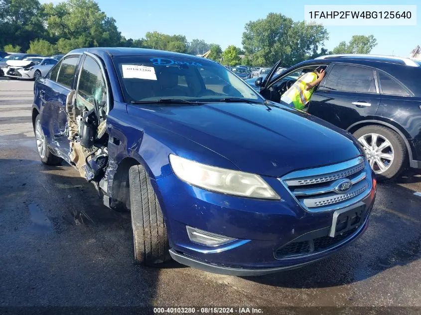 2011 Ford Taurus Limited VIN: 1FAHP2FW4BG125640 Lot: 40103280