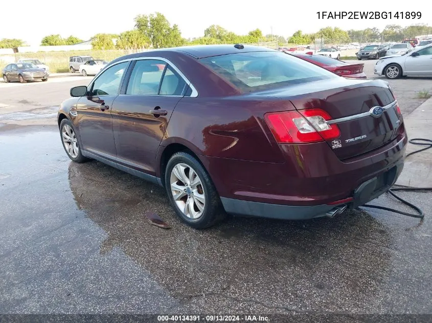 2011 Ford Taurus Sel VIN: 1FAHP2EW2BG141899 Lot: 40134391