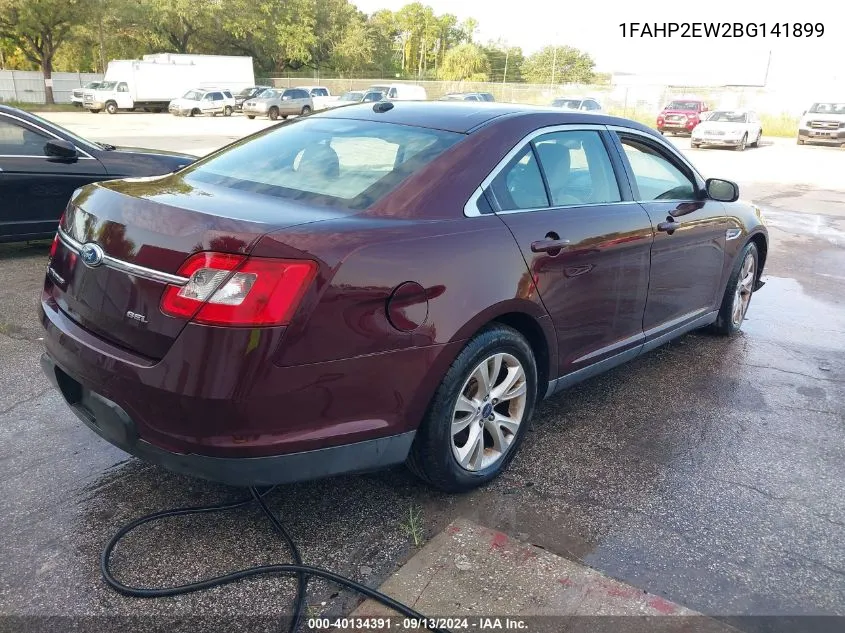 2011 Ford Taurus Sel VIN: 1FAHP2EW2BG141899 Lot: 40134391