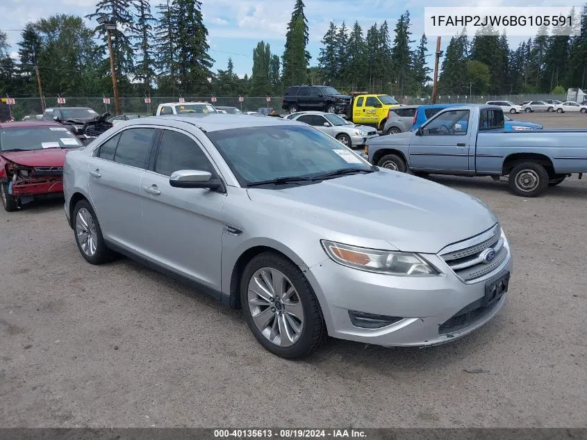 2011 Ford Taurus Limited VIN: 1FAHP2JW6BG105591 Lot: 40135613