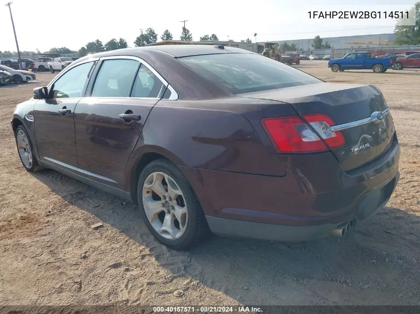 1FAHP2EW2BG114511 2011 Ford Taurus Sel