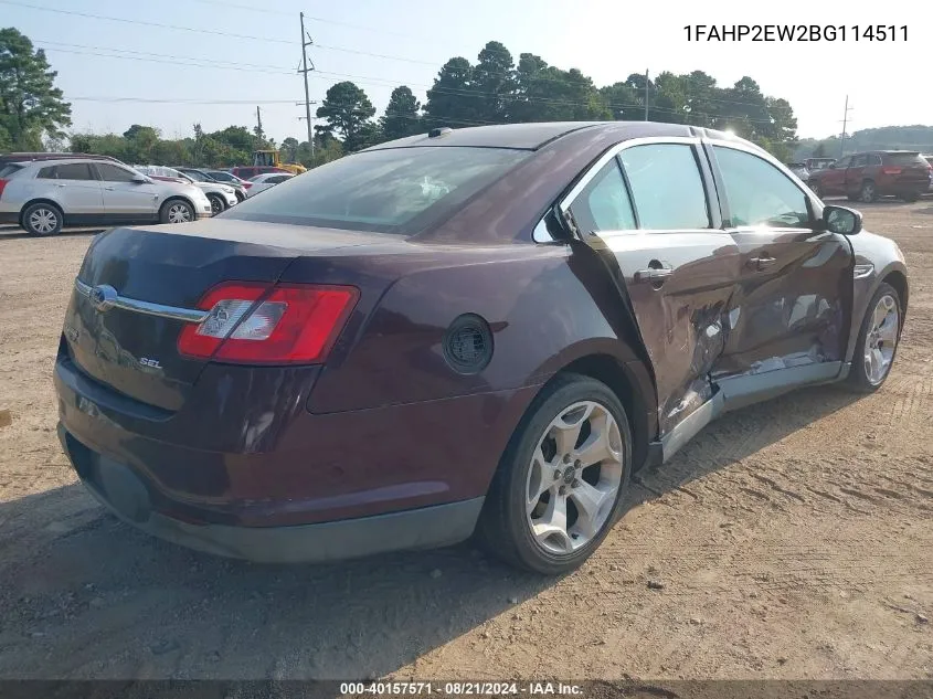 1FAHP2EW2BG114511 2011 Ford Taurus Sel