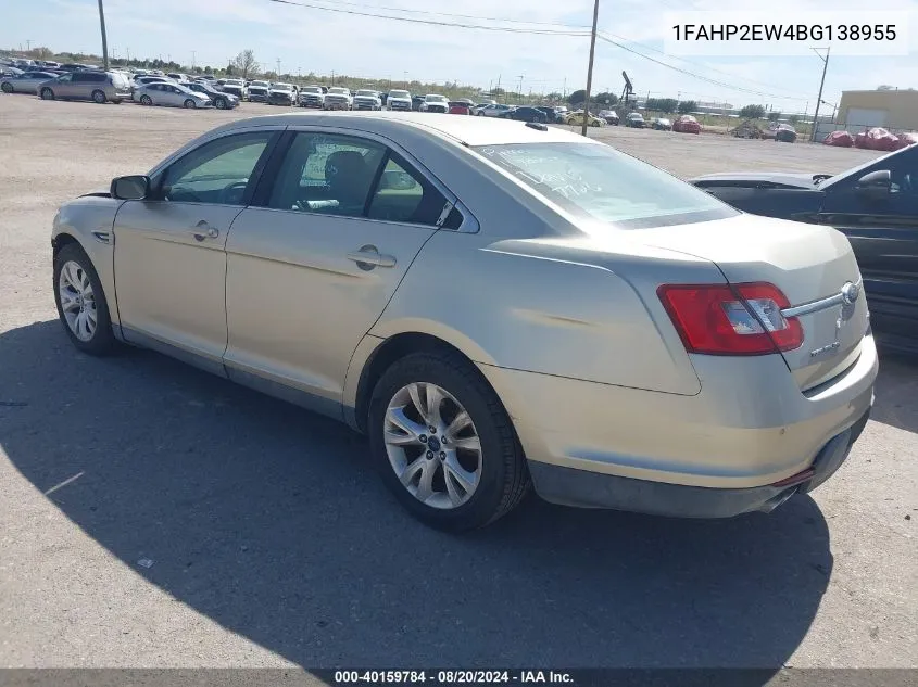 1FAHP2EW4BG138955 2011 Ford Taurus Sel