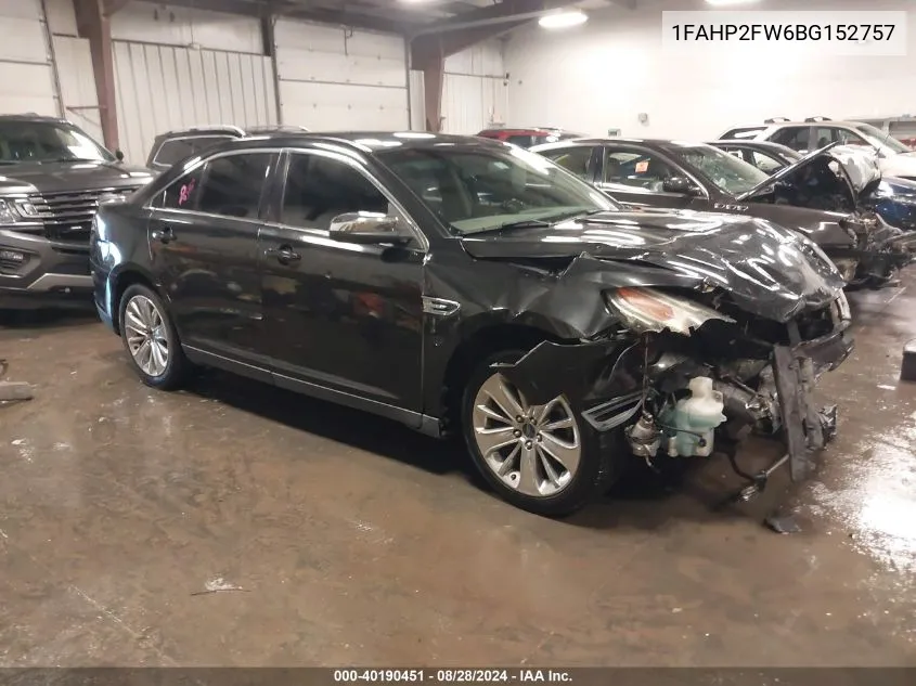 2011 Ford Taurus Limited VIN: 1FAHP2FW6BG152757 Lot: 40190451