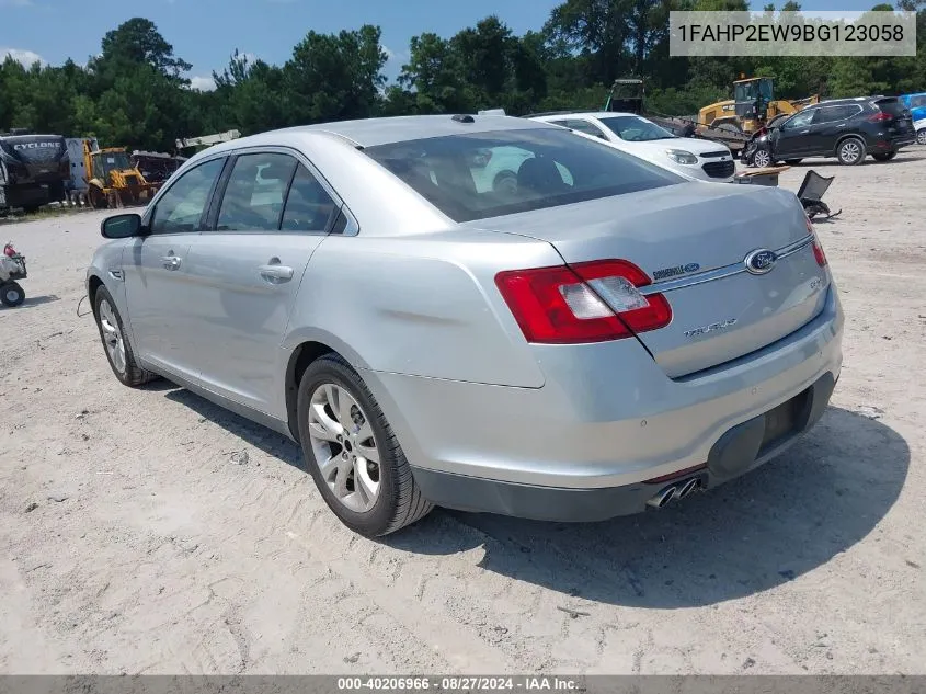 2011 Ford Taurus Sel VIN: 1FAHP2EW9BG123058 Lot: 40206966