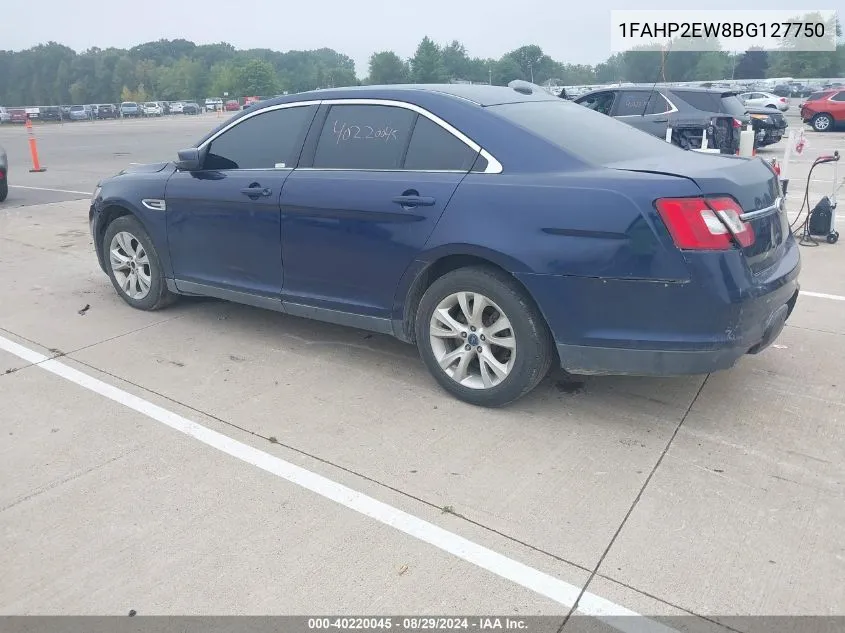 2011 Ford Taurus Sel VIN: 1FAHP2EW8BG127750 Lot: 40220045