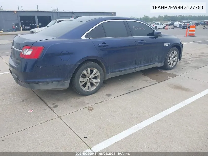 2011 Ford Taurus Sel VIN: 1FAHP2EW8BG127750 Lot: 40220045