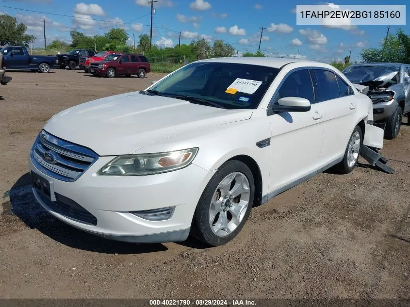 2011 Ford Taurus Sel VIN: 1FAHP2EW2BG185160 Lot: 40221790