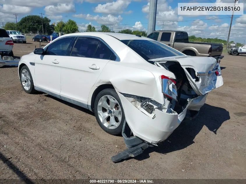 2011 Ford Taurus Sel VIN: 1FAHP2EW2BG185160 Lot: 40221790