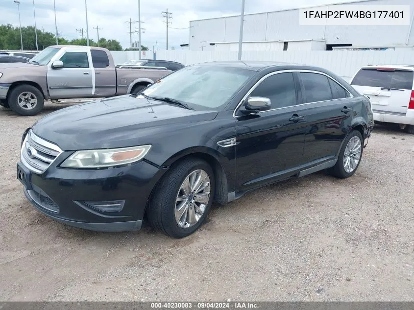 2011 Ford Taurus Limited VIN: 1FAHP2FW4BG177401 Lot: 40230083