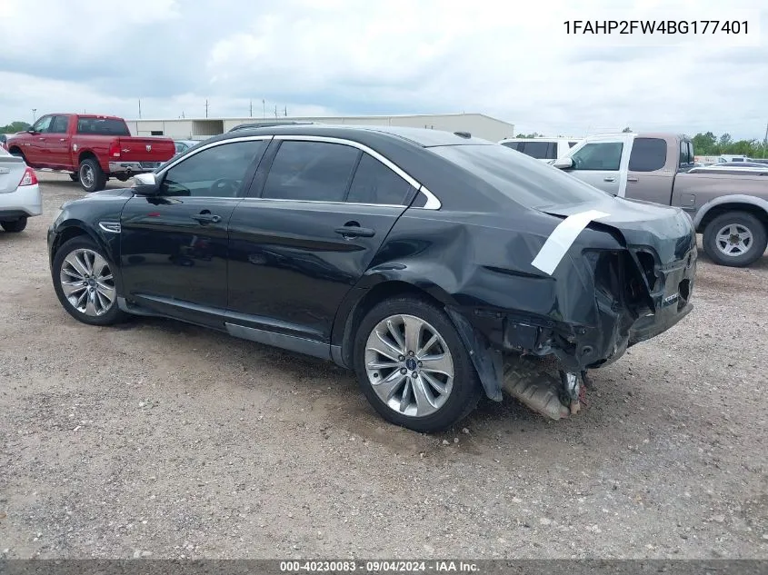 2011 Ford Taurus Limited VIN: 1FAHP2FW4BG177401 Lot: 40230083