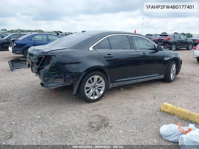 2011 Ford Taurus Limited VIN: 1FAHP2FW4BG177401 Lot: 40230083