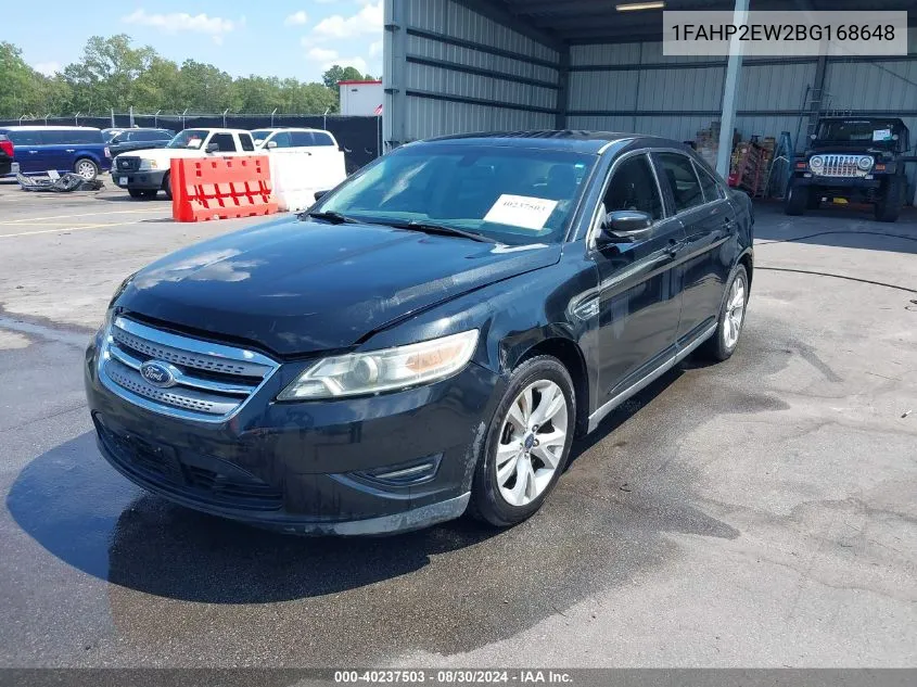 2011 Ford Taurus Sel VIN: 1FAHP2EW2BG168648 Lot: 40237503