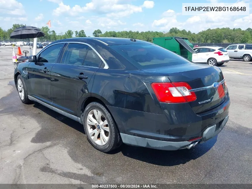 1FAHP2EW2BG168648 2011 Ford Taurus Sel