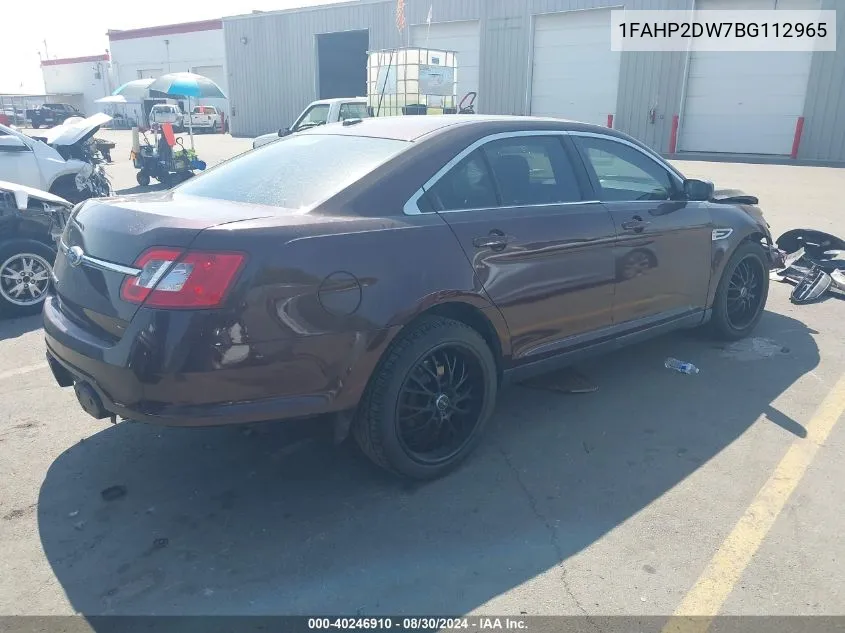 1FAHP2DW7BG112965 2011 Ford Taurus Se