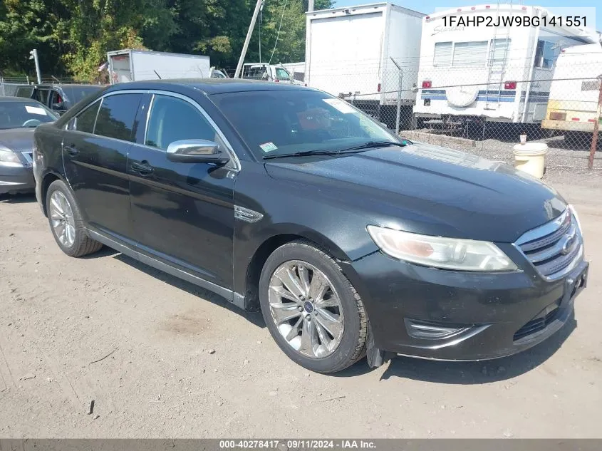 2011 Ford Taurus Limited VIN: 1FAHP2JW9BG141551 Lot: 40278417