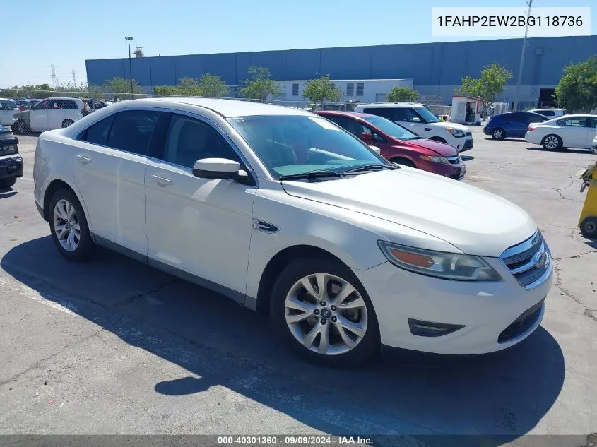 1FAHP2EW2BG118736 2011 Ford Taurus Sel