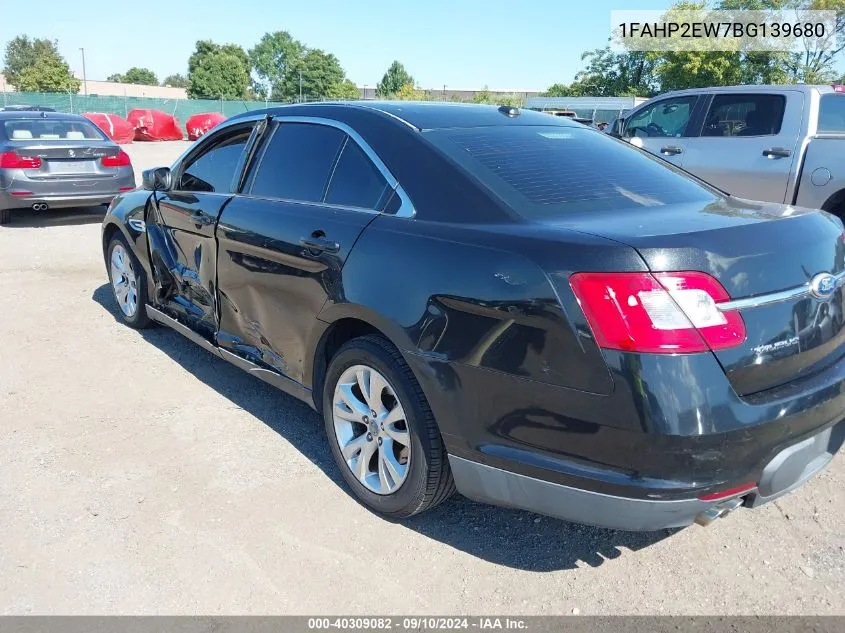 2011 Ford Taurus Sel VIN: 1FAHP2EW7BG139680 Lot: 40309082