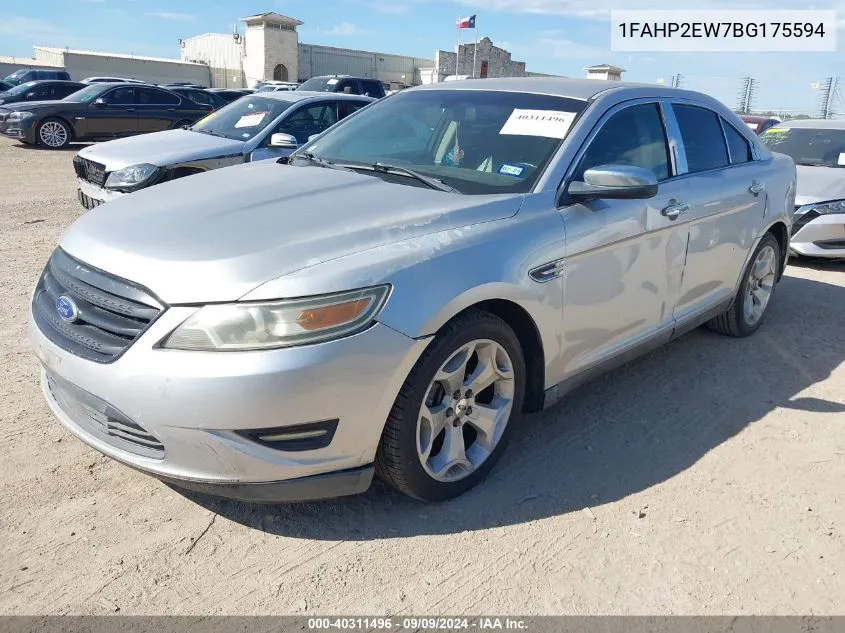 2011 Ford Taurus Sel VIN: 1FAHP2EW7BG175594 Lot: 40311496