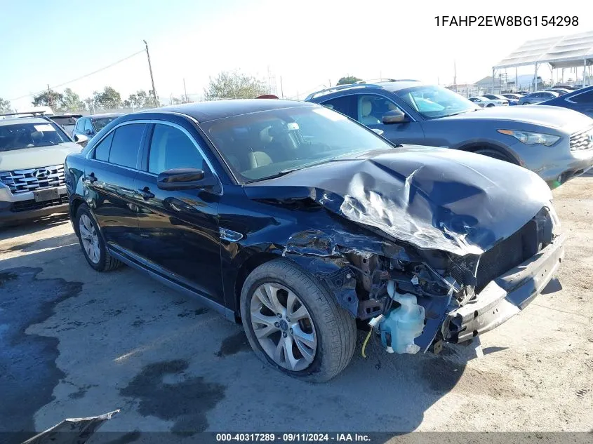 2011 Ford Taurus Sel VIN: 1FAHP2EW8BG154298 Lot: 40317289